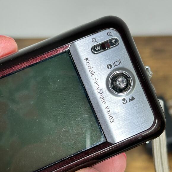 Kodak EasyShare V1003 10.0MP Compact Digital Camera Burgundy RARE Color WORKS - Picture 14 of 16